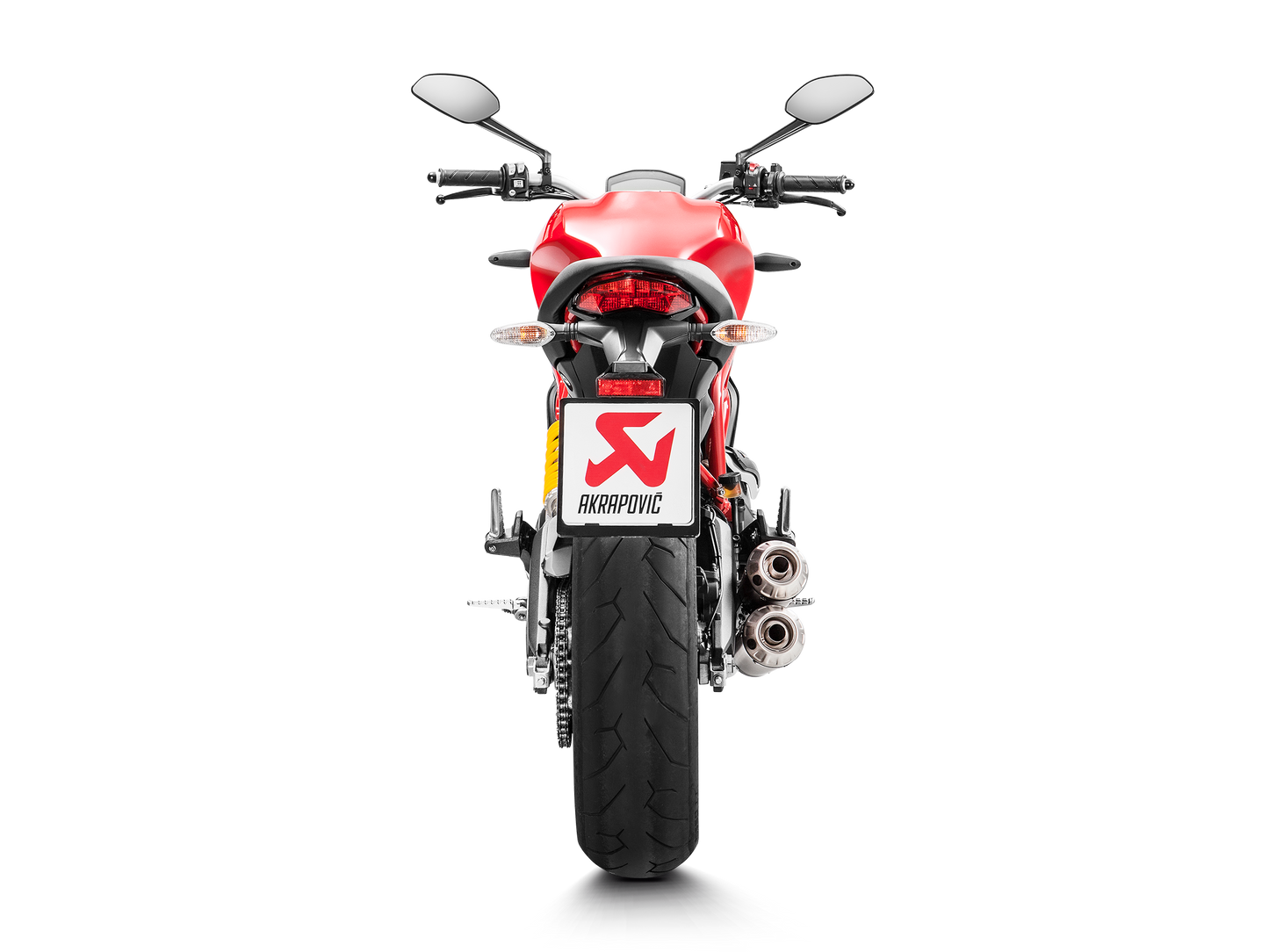 Akrapovič Uitlaat - Ducati Monster 797/797+/659 20 & meer - Slip-On Line (Titanium)