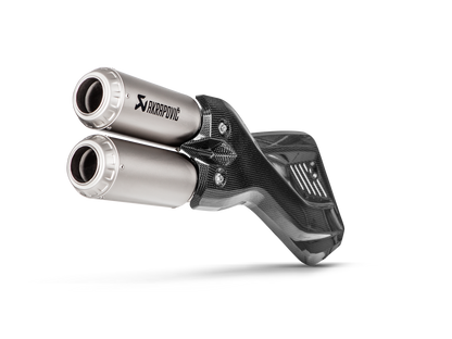 Akrapovič Uitlaat - Ducati Multistrada 1200 Enduro 2017-2018 | Multistrada 1260 Enduro 2019-2020 | Multistrada 950 / 950 S / V2 / V2 S 2017-2020 - Slip-On Line (Titanium) - Motor Accessoires