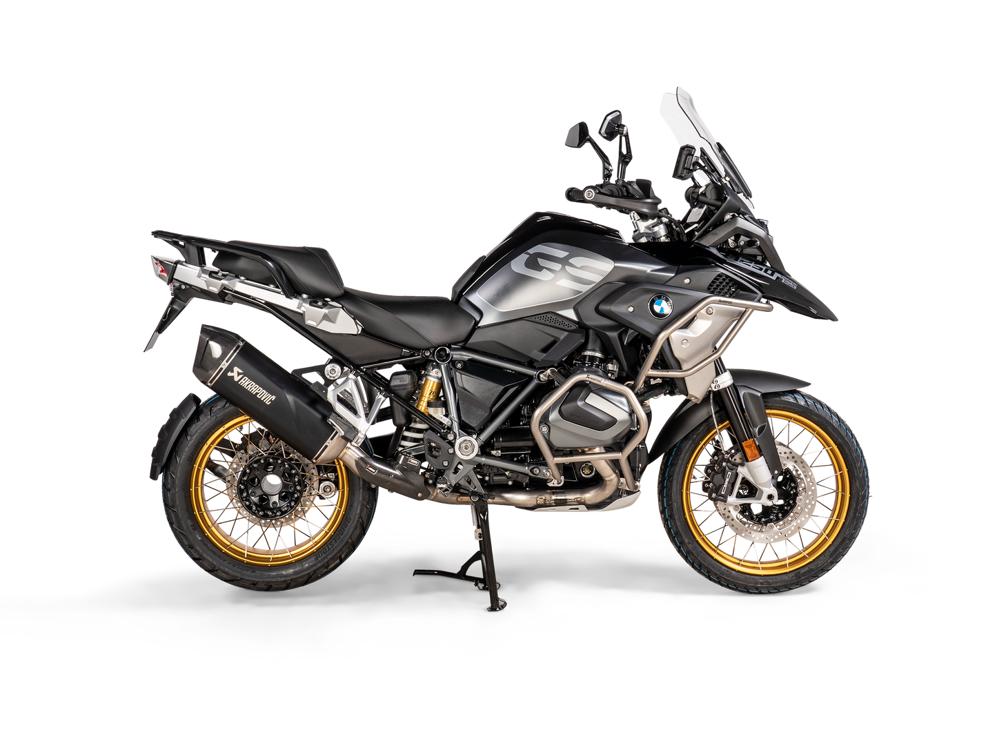 Optionele Akrapovič Uitlaat Accessoires - BMW R 1250 GS / ADVENTURE 2019-2023 - Lower Protection Bar Set (Titanium) - Motor Accessoires