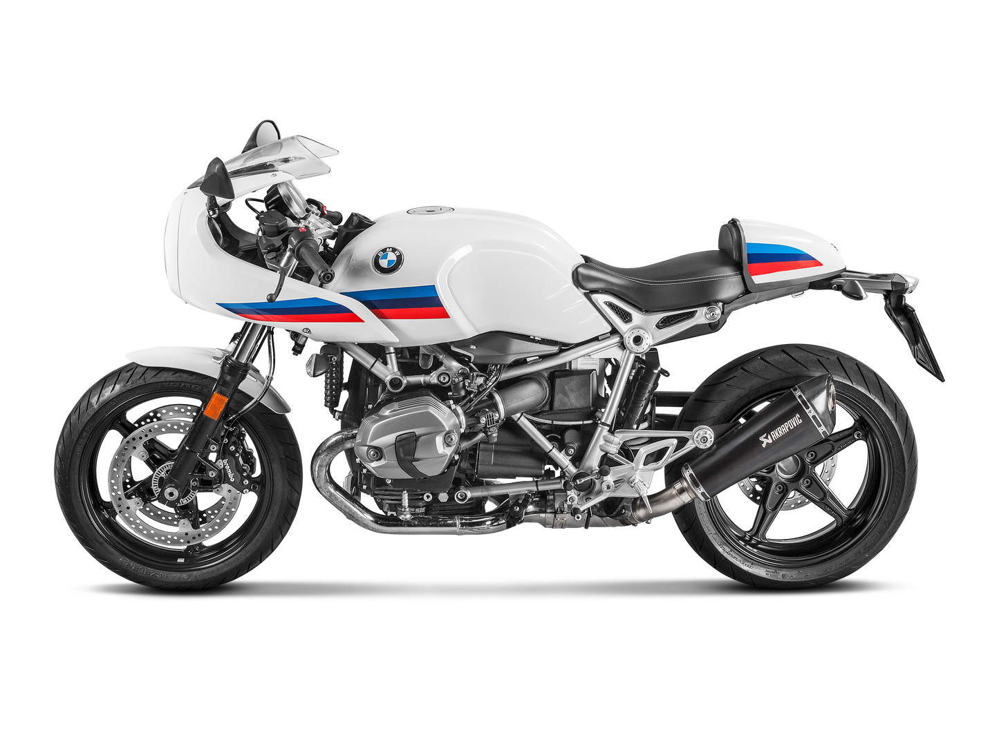 Optionele Akrapovič Uitlaat Accessoires - BMW R NINET 2014-2020 | R NINET Pure 2017-2020 | R NINET Racer 2017-2020 | R NINET Scrambler 2017-2020 | R NINET Urban G/S 2017-2020 - Link Pipe (Titanium) - Motor Accessoires