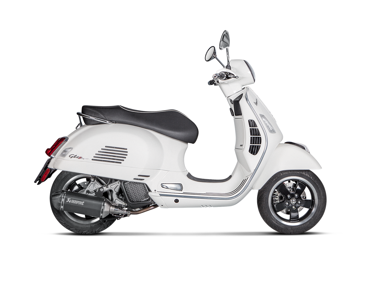 Akrapovič Uitlaat - Vespa GTS 125 / Super / Sport / Tech 2021-2024 - Slip-On Line (SS) - Motor Accessoires