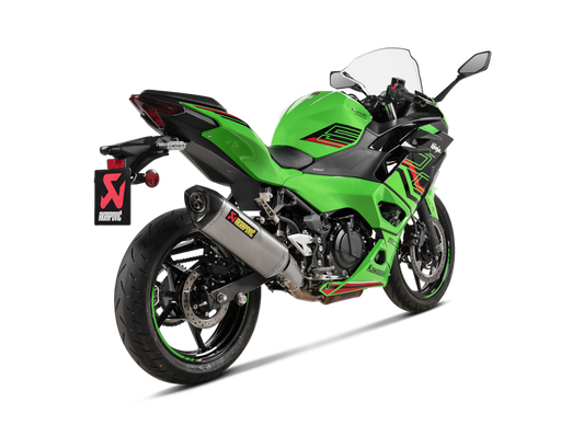 Akrapovic Uitlaat - Motor Accessoires - Kawasaki Ninja 500 / Z500 - 2024 t/m 2026 - Slip-On Line (Titanium) - Euro 5+