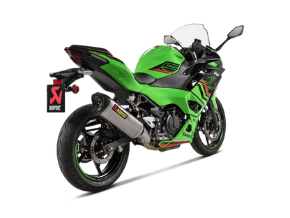 Akrapovič Uitlaat - Kawasaki Ninja 500 / Z500 2024 & meer - Slip-On Line (Titanium)