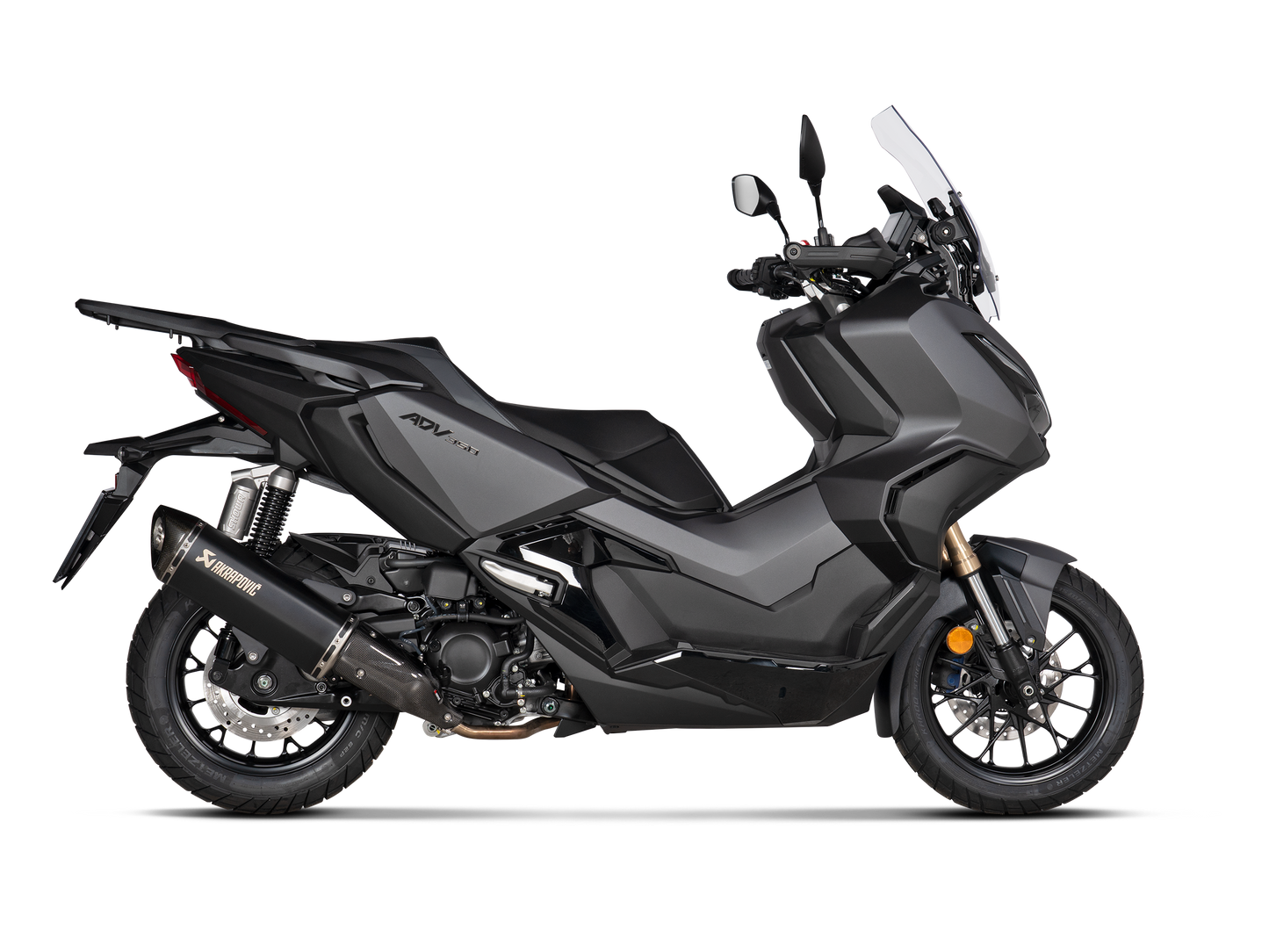 Optionele Akrapovič Uitlaat Accessoires - Honda ADV350 2022-2024 | NSS350 Forza 2021-2023 - Heat Shield (Carbon) - Motor Accessoires