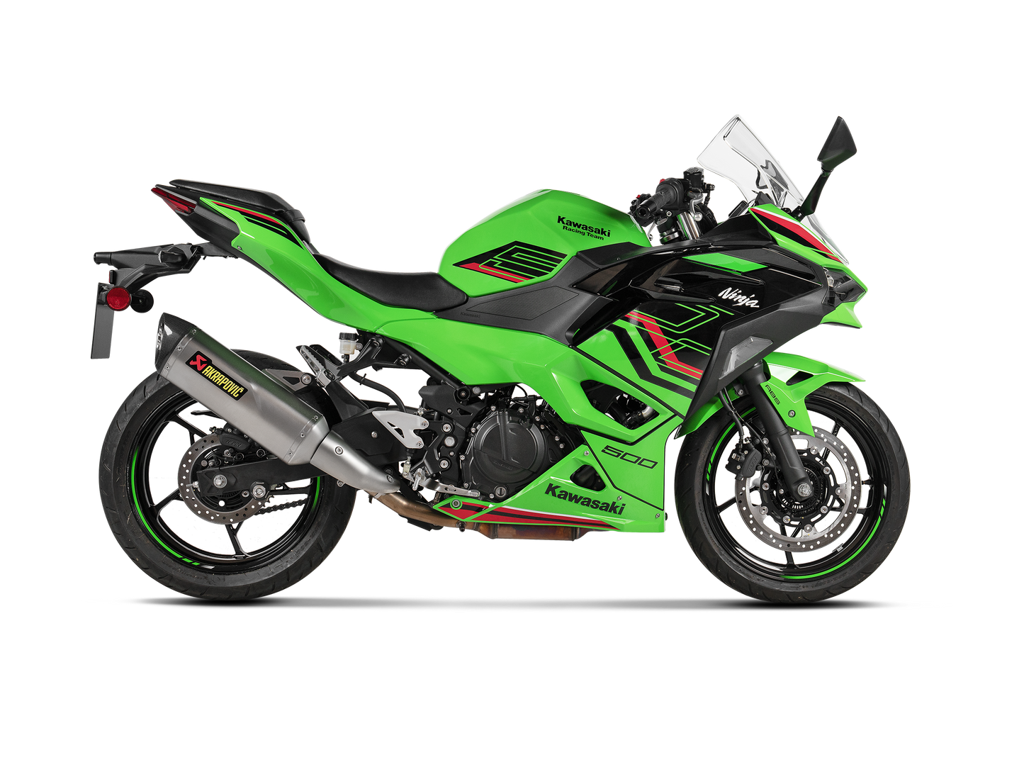 Akrapovič Uitlaat - Kawasaki Ninja 500 / Z500 2024-2026 - Slip-On Line (Titanium) - Motor Accessoires