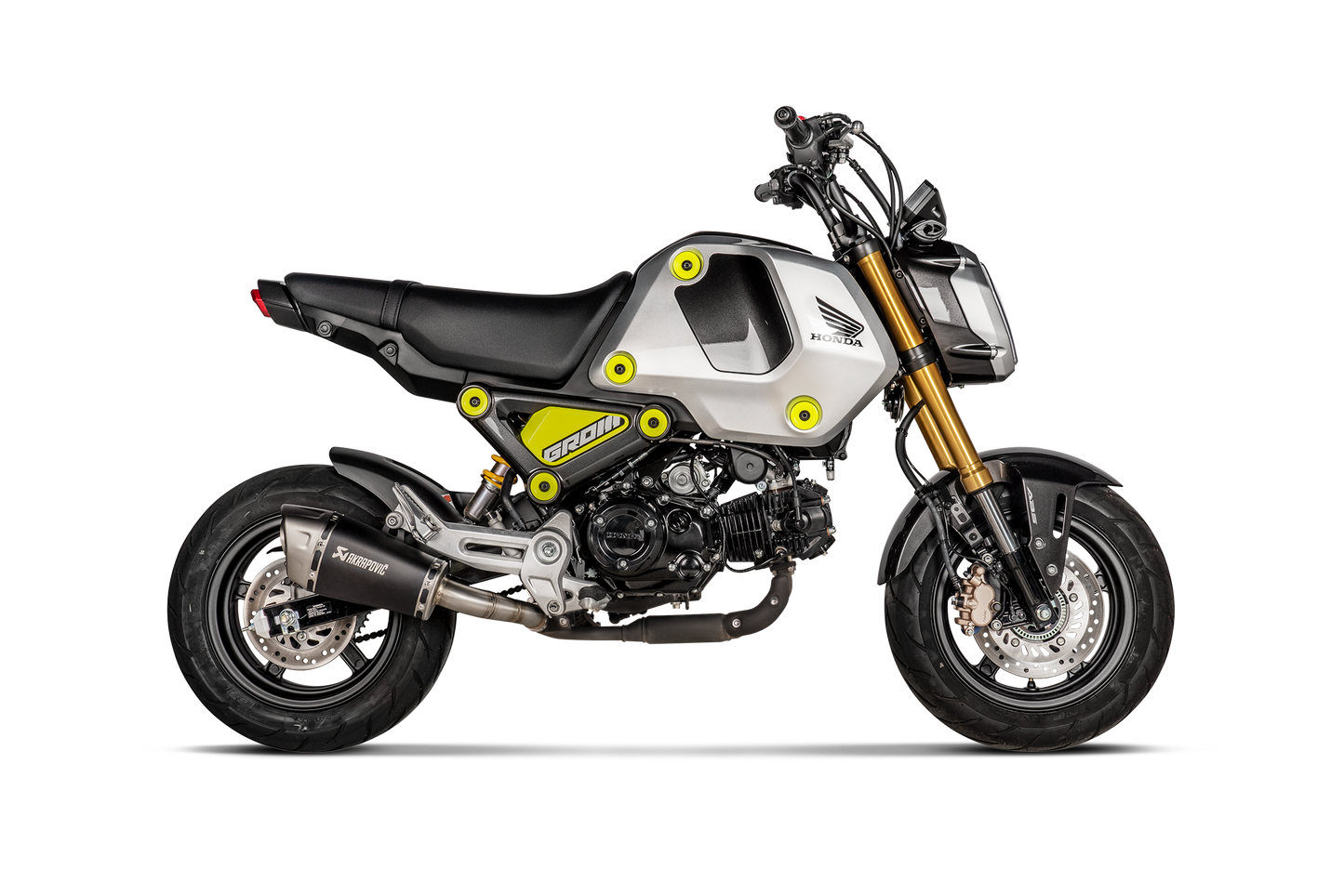 Akrapovič Uitlaat - Honda MSX125 / Grom 2021-2026 - Slip-On Line (Titanium) - Motor Accessoires