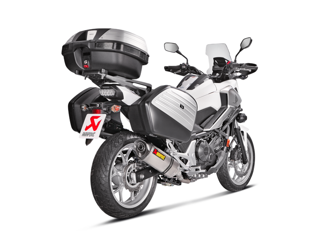 Akrapovic Uitlaat - Motor Accessoires - Honda NC700 / NC750X - 2012 t/m 2020 - Slip-On Line (Titanium)