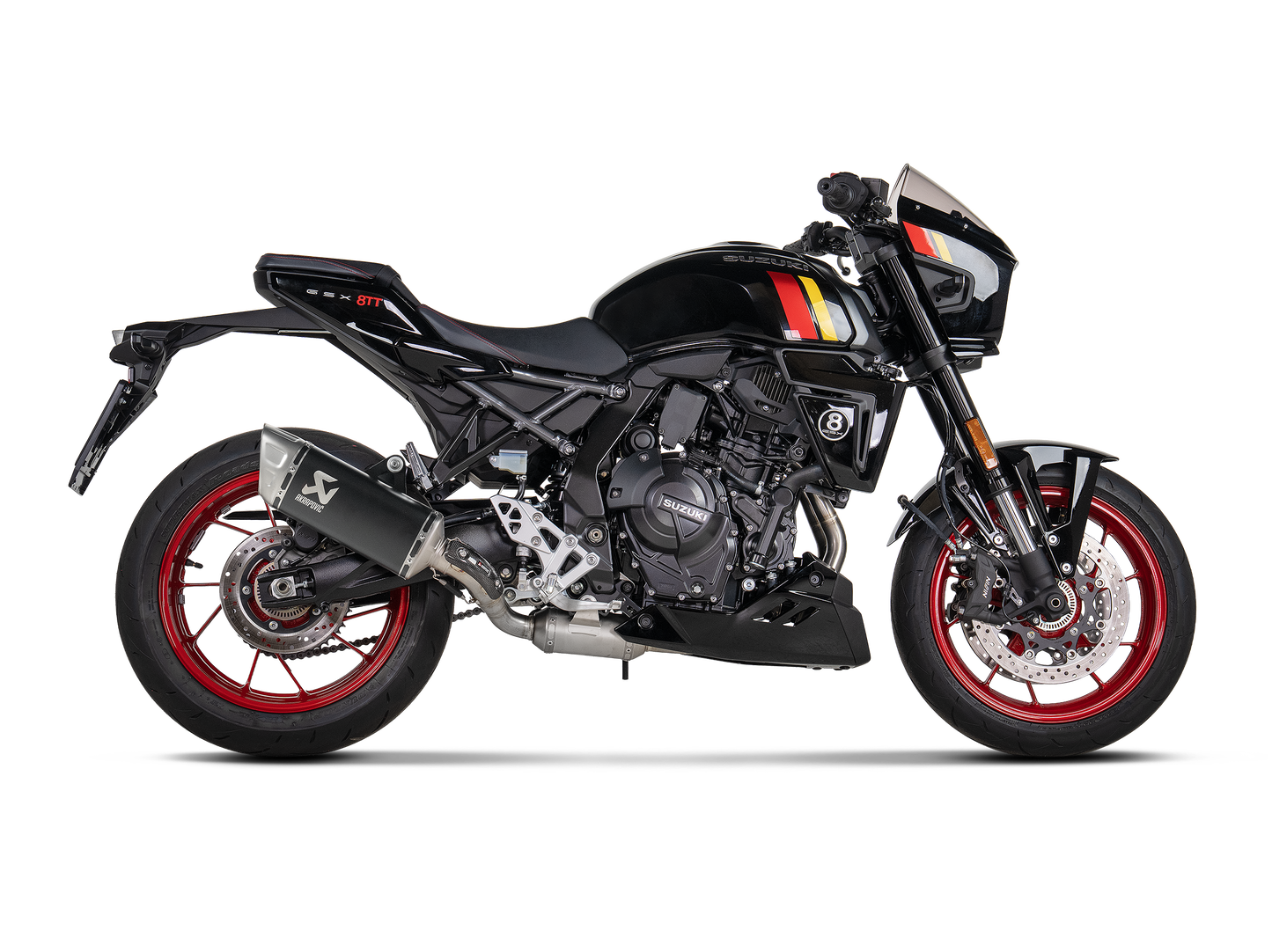 Akrapovič Uitlaat - Suzuki GSX-8S / 8R / 8T / 8TT & meer - Racing Line (Titanium)