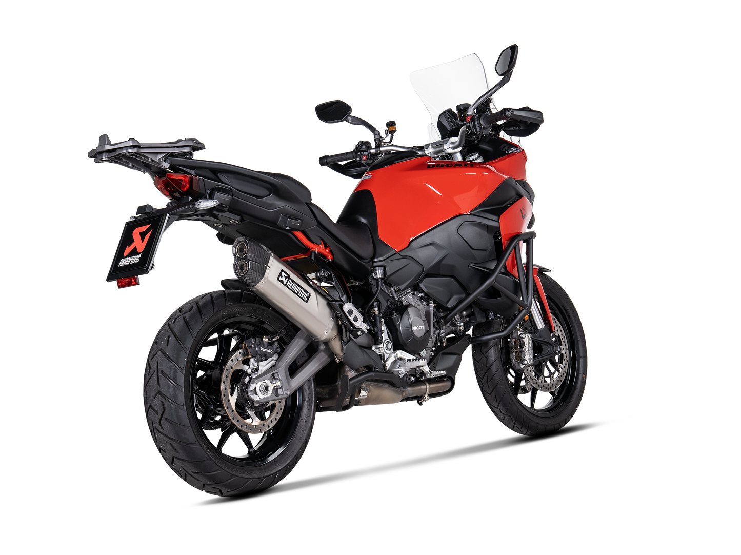 Akrapovič Uitlaat - Ducati Multistrada V2 / S 2025-2026 - Slip-On Line (Titanium) - Motor Accessoires