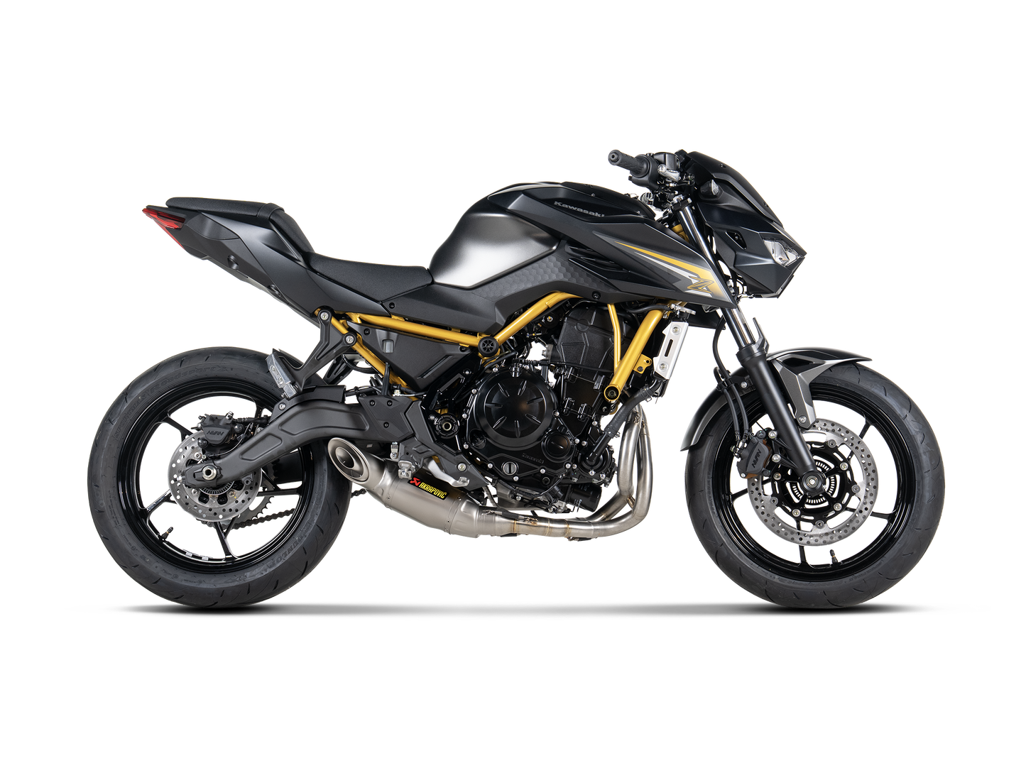 Akrapovič Uitlaat - Kawasaki Ninja 650 2017-2026 | Z650 2017-2026 - Racing Line (Titanium) - Motor Accessoires