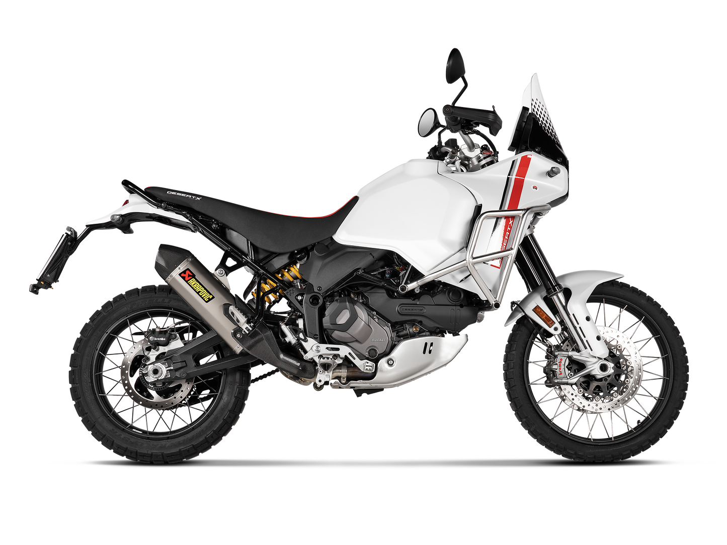 Optionele Akrapovič Uitlaat Accessoires - Ducati DesertX 2022-2024 | Monster 2021-2024 - Optional Link Pipe/Collector (SS) - Motor Accessoires