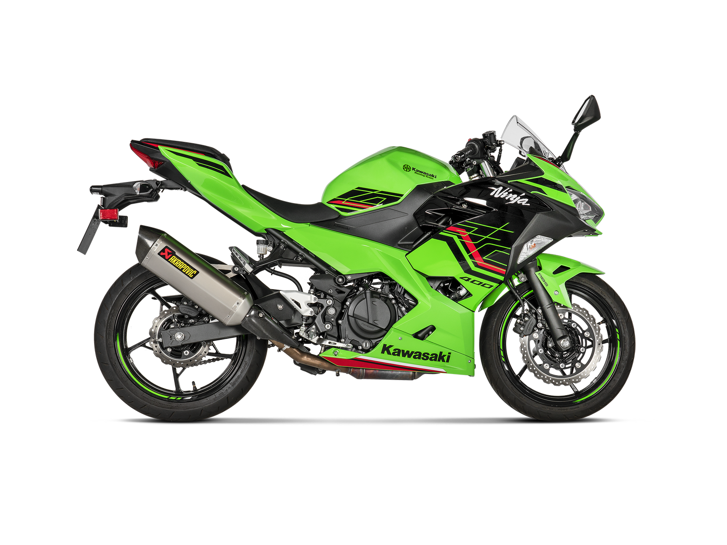 Optionele Akrapovič Uitlaat Accessoires - Kawasaki Ninja 400 2018-2026 | Ninja 500 / Z500 2024-2026 | Z400 2019-2026 - Heat Shield (Carbon) - Motor Accessoires