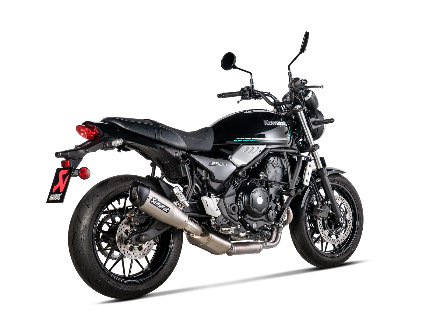 Akrapovič Uitlaat - Kawasaki Z650 RS 2022-2024 - Slip-On Line (Titanium) - Motor Accessoires