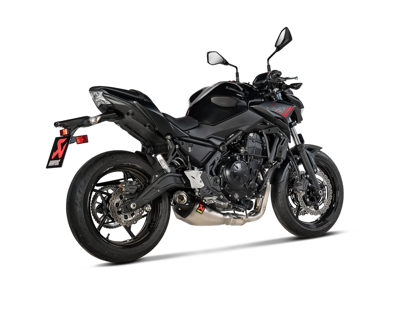 Akrapovič Uitlaat - Kawasaki Ninja 650 2021-2026 | Z650 2021-2026 - Racing Line (Titanium) - Motor Accessoires