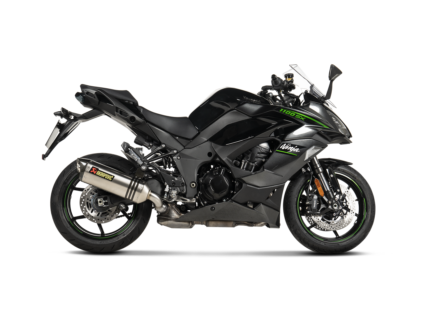 Akrapovič Uitlaat - Kawasaki Ninja 1000SX 2020-202 & meer - Slip-On Line (Titanium)