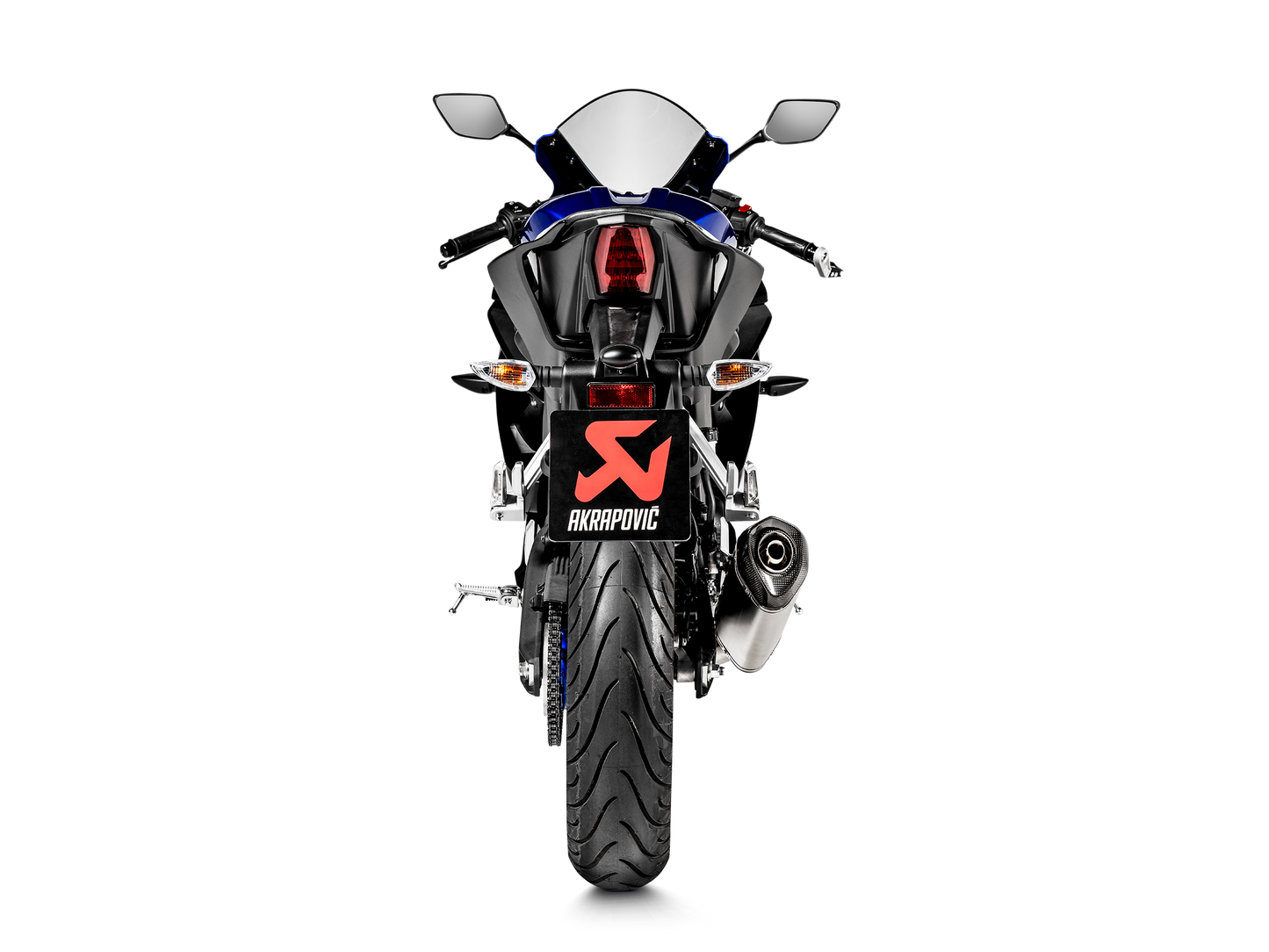 Akrapovič Uitlaat - Yamaha MT-125 2020-2020 | R125 2019-2020 | YZF-R15 2019-2020 - Racing Line (Titanium) - Motor Accessoires
