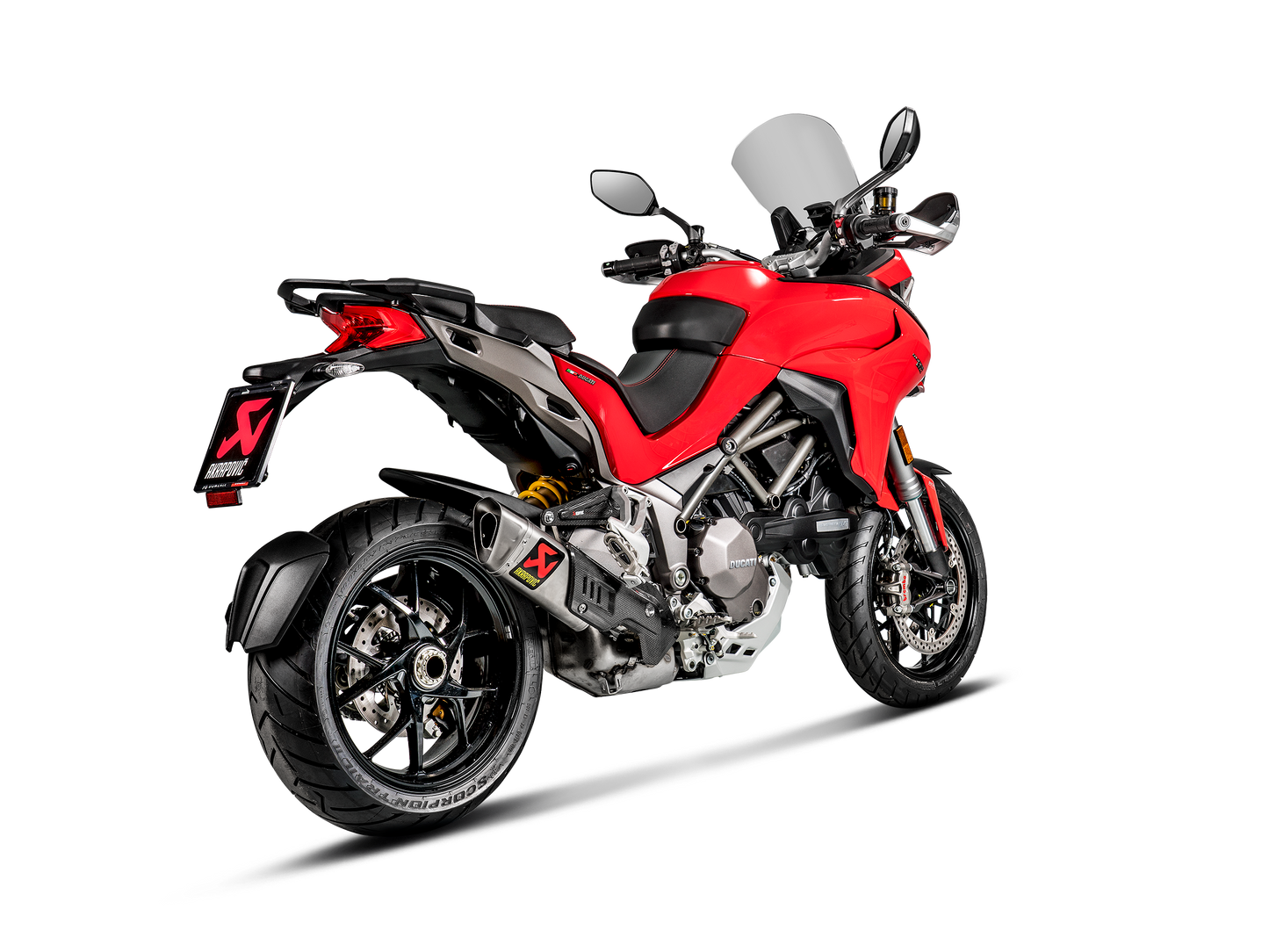 Akrapovič Uitlaat - Ducati Multistrada 1200 2015-2017 | Multistrada 1200 S 2015-2017 | Multistrada 1260 / 1260 S 2018-2020 - Slip-On Line (Titanium) - Motor Accessoires