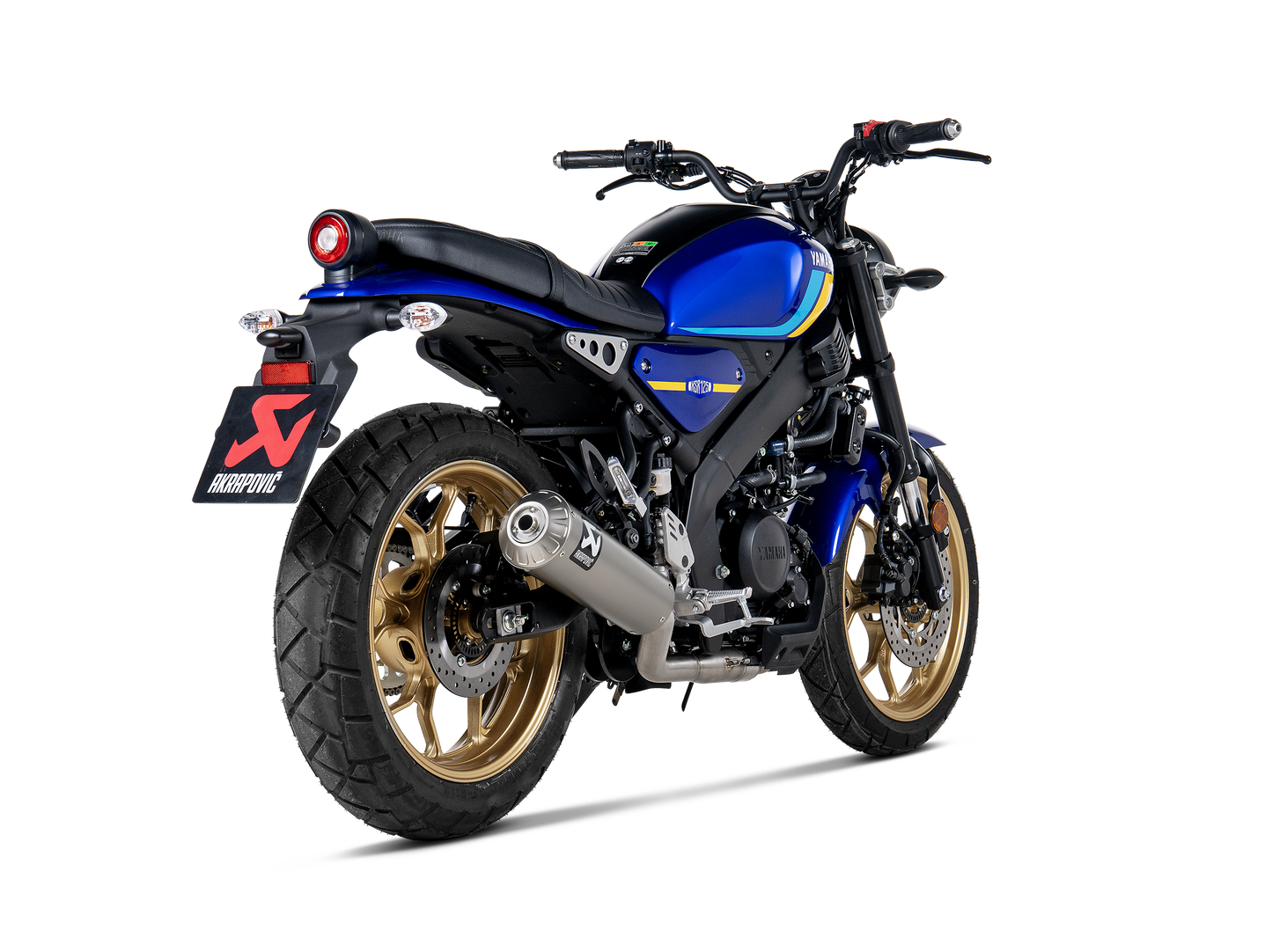 Akrapovič Uitlaat - Yamaha XSR125 / XSR125 Legacy 2021-2026 - Racing Line (Titanium) - Motor Accessoires