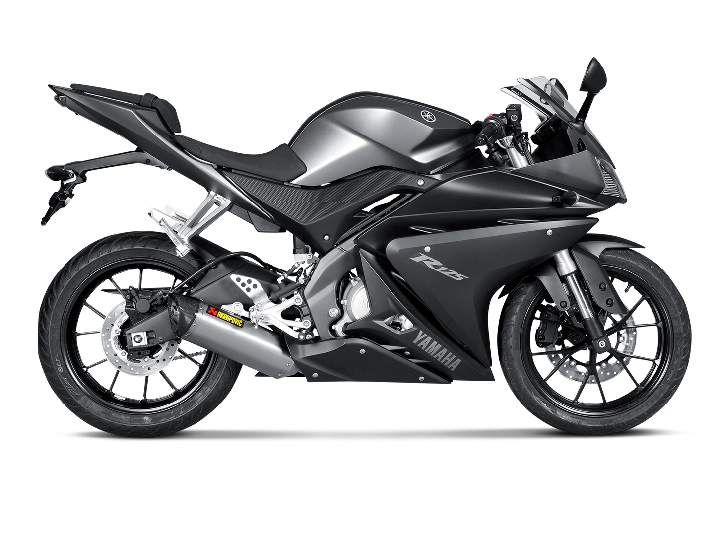 Akrapovič Uitlaat - Yamaha MT-125 2014-2019 & meer - Racing Line (Titanium)
