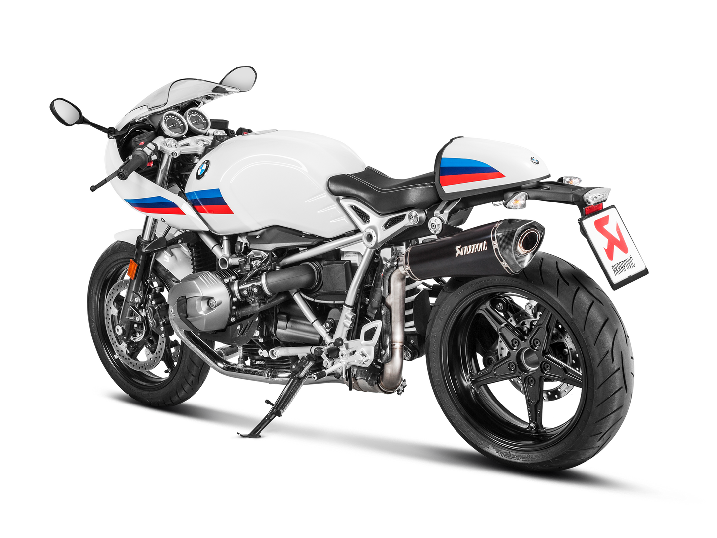 Akrapovič Uitlaat - BMW R NINET 2014-2023 | R NINET Pure 2017-2023 | R NINET Racer 2017-2023 | R NINET Scrambler 2017-2023 | R NINET Urban G/S 2017-2023 - Slip-On Line (Titanium) - Motor Accessoires