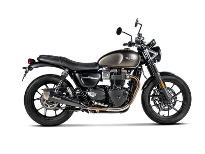 Akrapovič Uitlaat - Triumph Street Twin 2016-2020 - Slip-On Line (Titanium) - Motor Accessoires