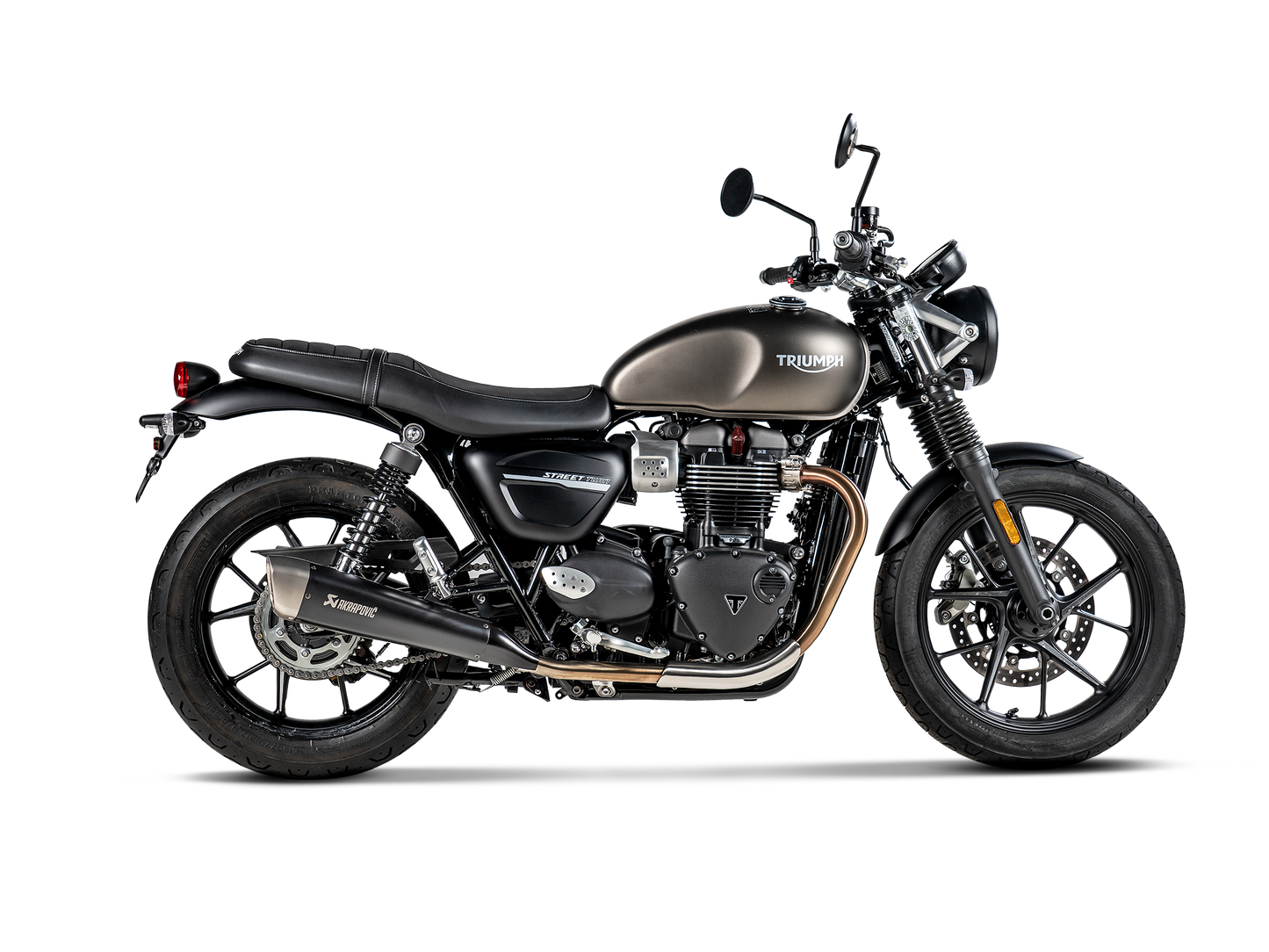 Akrapovič Uitlaat - Triumph Street Twin 2016-2020 - Slip-On Line (Titanium)
