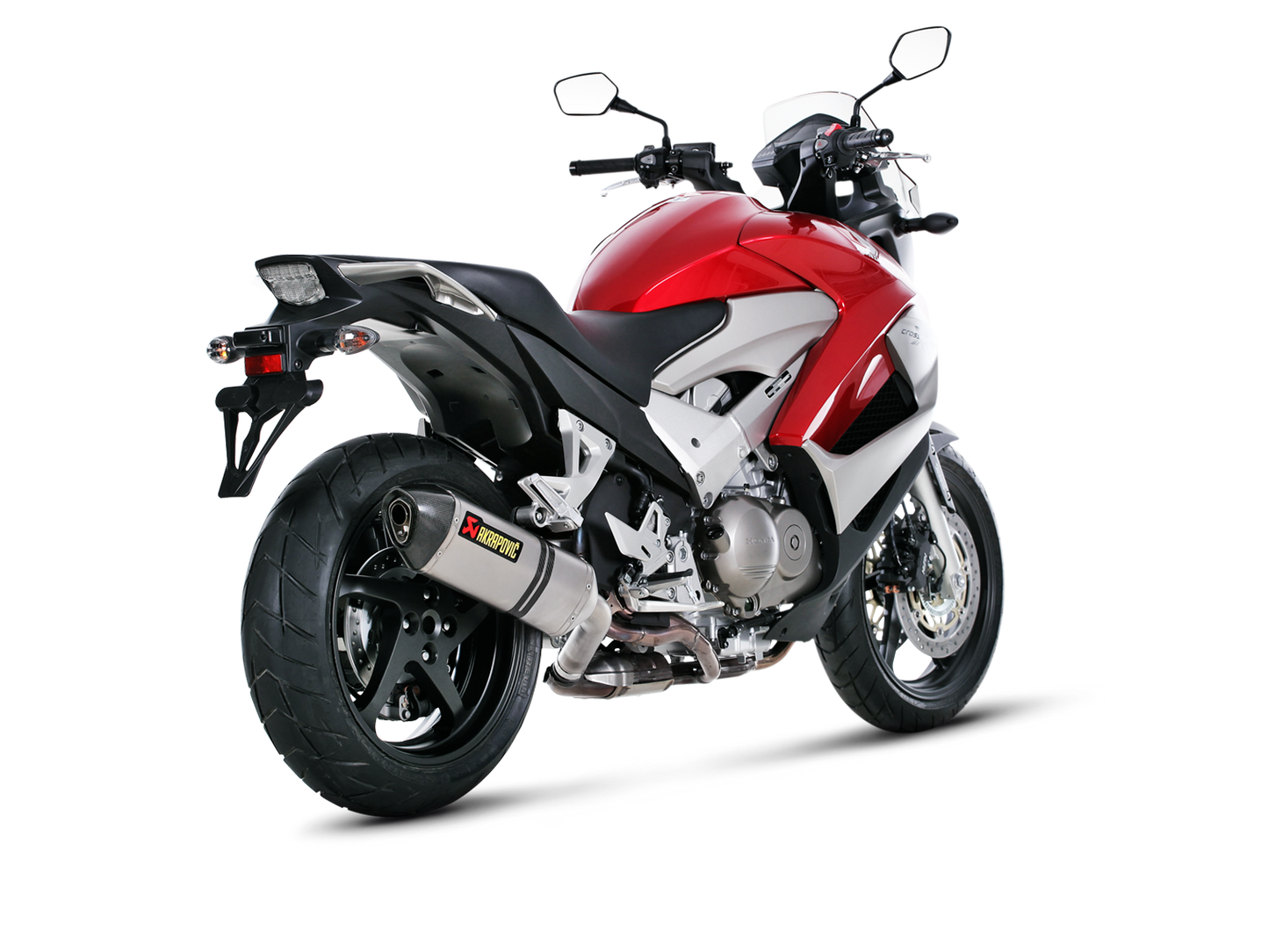 Akrapovič Uitlaat - Honda VFR800X Crossrunner 2011 & meer - Slip-On Line (Titanium)