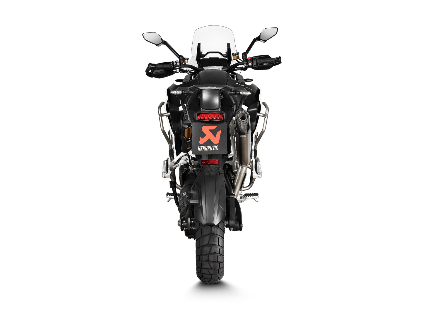 Akrapovič Uitlaat - Triumph Tiger 1200 GT / RALLY 2022-2024 - Slip-On Line (Titanium) - Motor Accessoires