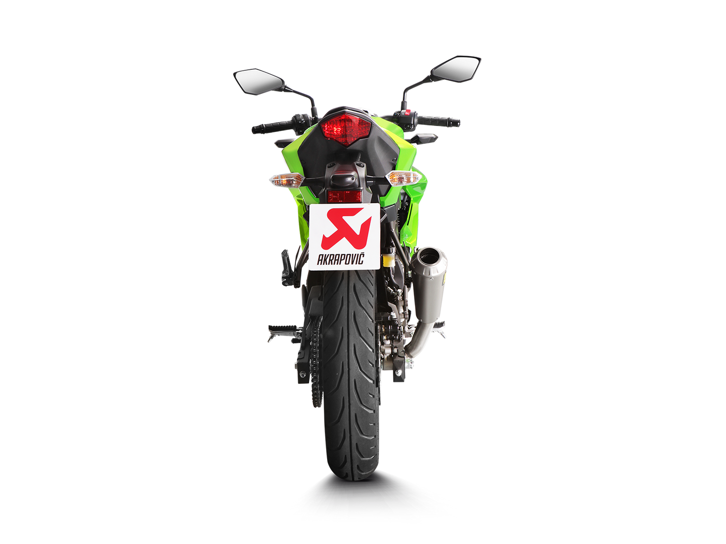 Akrapovič Uitlaat - Kawasaki Ninja 125 / Z125 (11kW) 2019-2024 | Ninja 250SL 2015-2017 | Z250SL 2015-2017 - Slip-On Line (Titanium) - Motor Accessoires