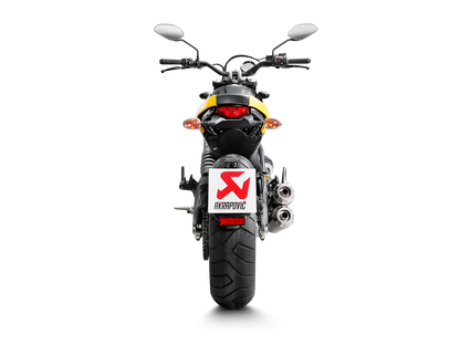 Akrapovič Uitlaat - Ducati Monster 797/797+/659 2017-2020 | Scrambler Café Racer 2017-2020 | Scrambler Icon/Urban Enduro/Classic/Full Throttle 2015-2020 - Slip-On Line (Titanium) - Motor Accessoires