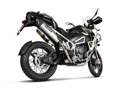 Akrapovič Uitlaat - Triumph Tiger 1200 GT / RALLY 2022-2024 - Slip-On Line (Titanium) - Motor Accessoires