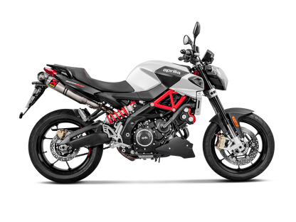 Akrapovič Uitlaat - Aprilia SHIVER 900 2017-2020 - Slip-On Line (Titanium) - Motor Accessoires