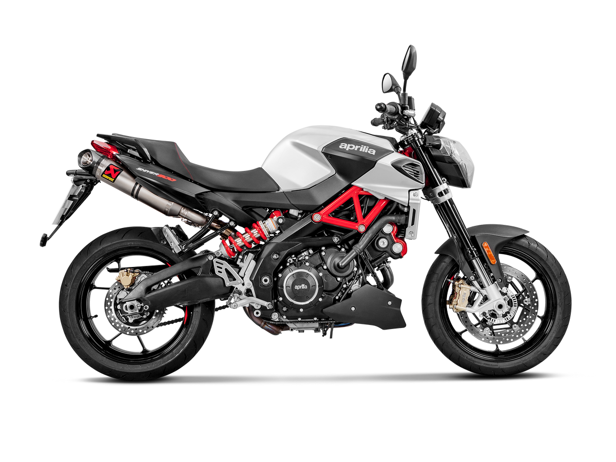 Akrapovič Uitlaat - Aprilia SHIVER 900 2017-2020 - Slip-On Line (Titanium)