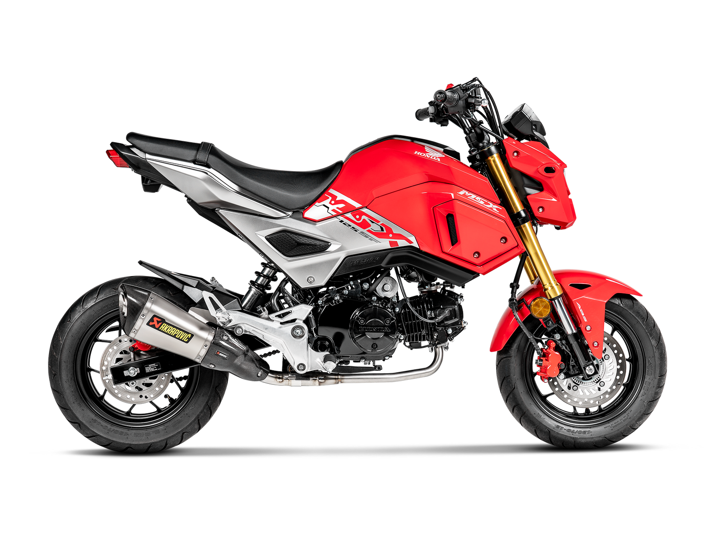 Akrapovič Uitlaat - Honda MSX125 / Grom 2016-2020 - Racing Line (Titanium)