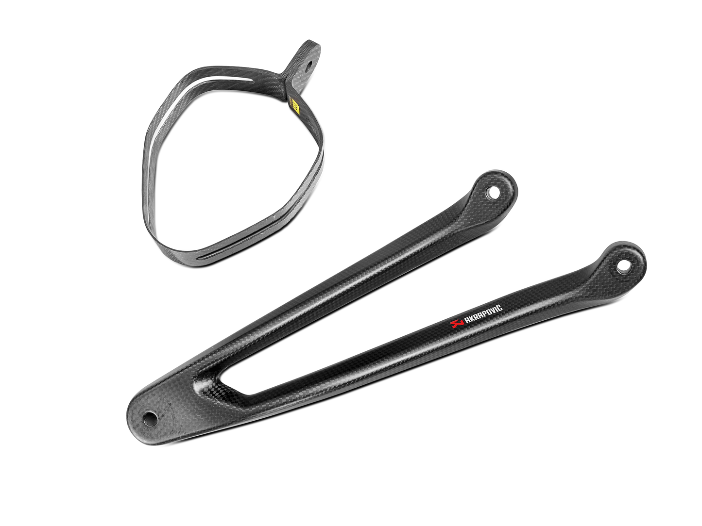 Optionele Akrapovič Uitlaat Accessoires - Kawasaki Ninja ZX-10R 2016-2020 | Ninja ZX-10R SE 2018-2020 | Ninja ZX-10RR 2017-2020 - Muffler bracket with Muffler clamp (Carbon) - Motor Accessoires