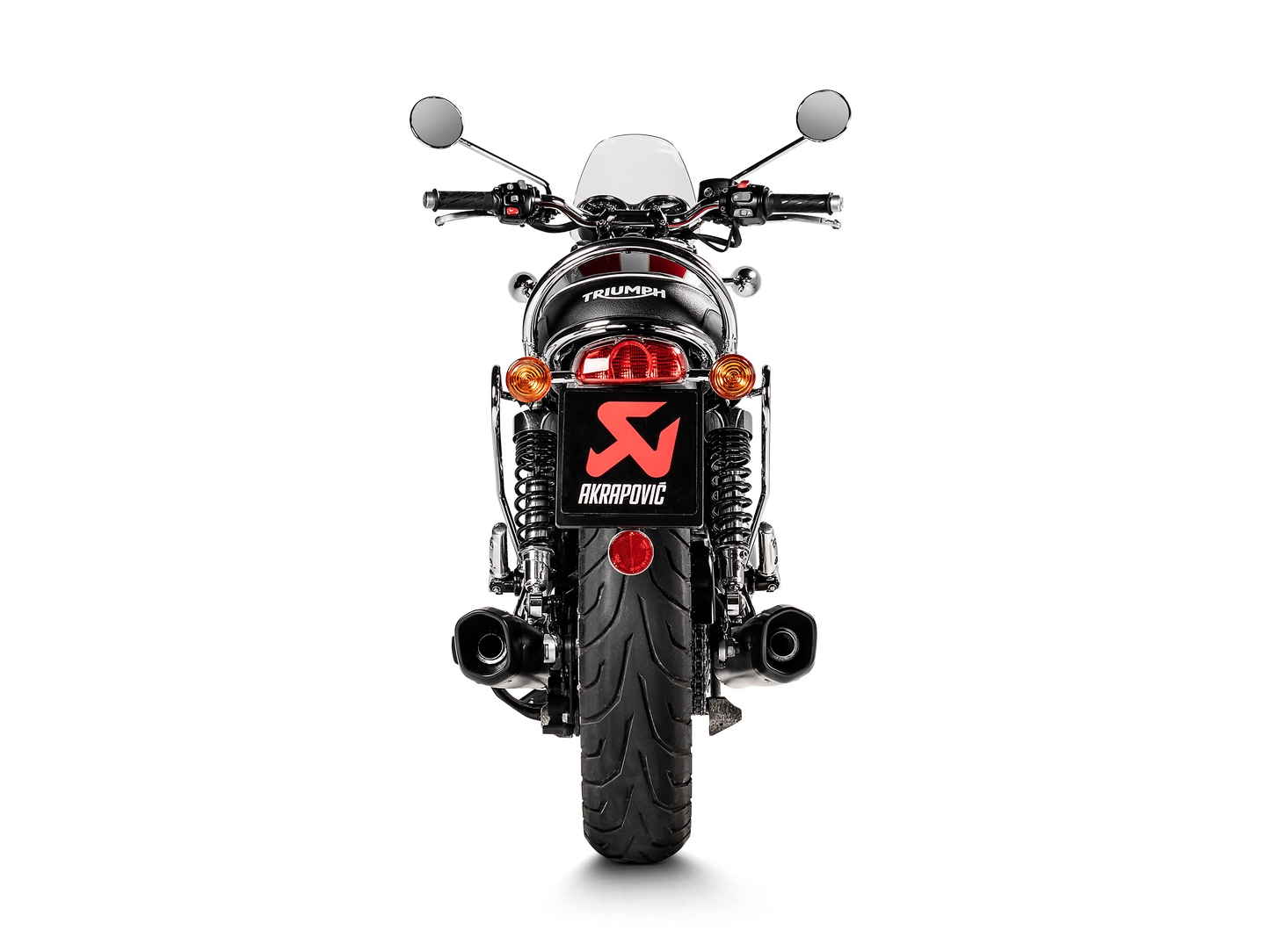 Akrapovič Uitlaat - Triumph Bonneville T100 2017-2020 | Bonneville T120 2016-2020 - Slip-On Line (Titanium) - Motor Accessoires