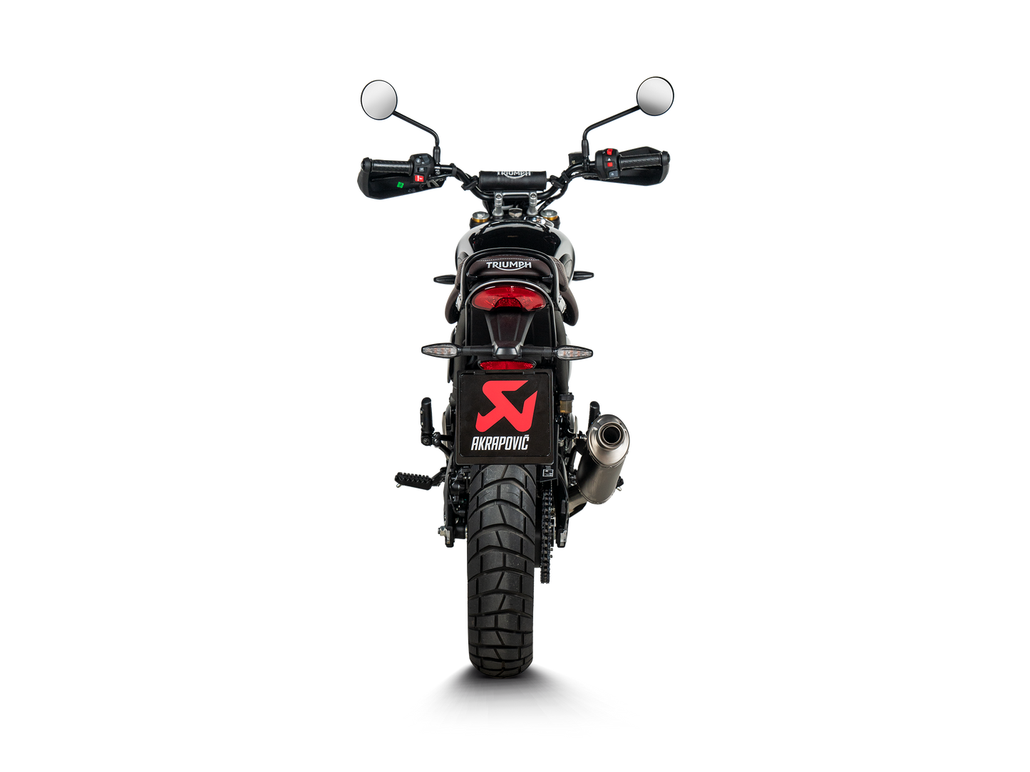 Akrapovič Uitlaat - Triumph Scrambler 400 X 2023-2026 | Speed 400 2023-2026 - Slip-On Line (Titanium) - Motor Accessoires