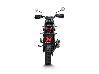 Akrapovič Uitlaat - Triumph Scrambler 400 X 2023-2026 | Speed 400 2023-2026 - Slip-On Line (Titanium) - Motor Accessoires