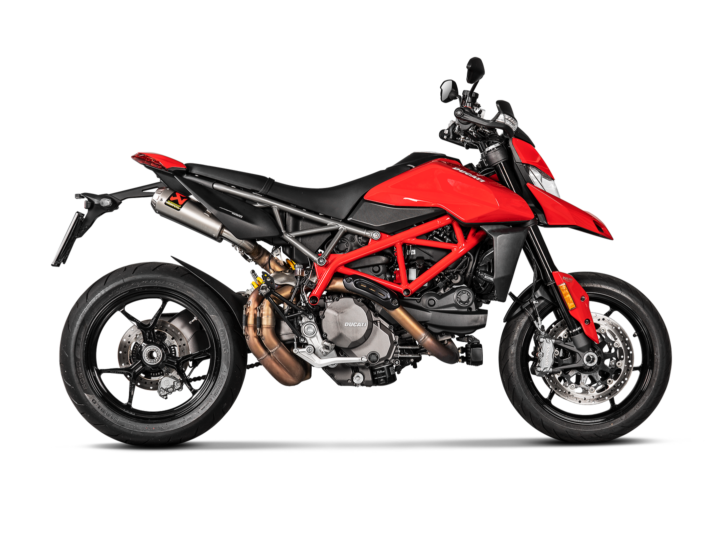 Akrapovič Uitlaat - Ducati Hypermotard 950 / 950 SP 2019-2024 - Slip-On Line (Titanium) - Motor Accessoires