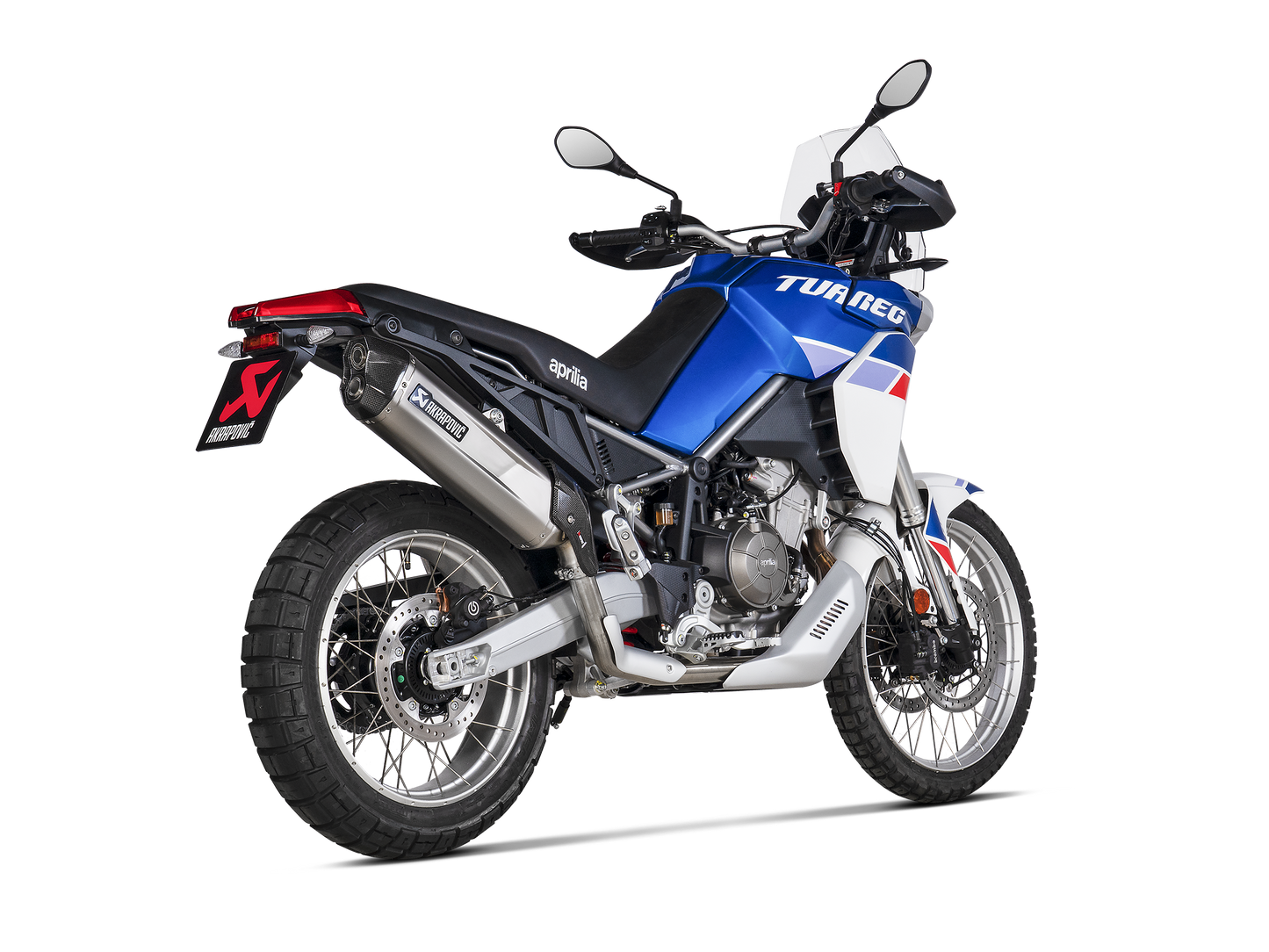 Akrapovič Uitlaat - Aprilia Tuareg 660 2022-2026 - Slip-On Line (Titanium) - Motor Accessoires