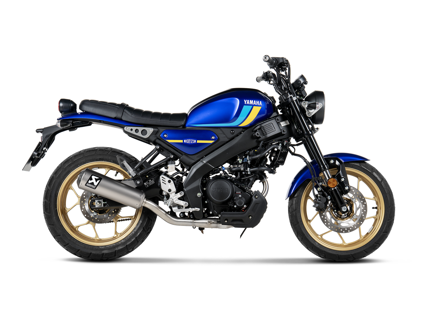 Akrapovič Uitlaat - Yamaha XSR125 / XSR125 Legacy & meer - Racing Line (Titanium)
