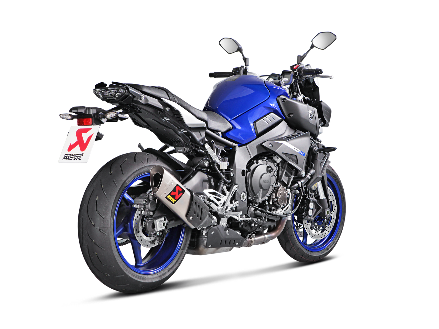 Akrapovič Uitlaat - Yamaha MT-10/FZ-10 2016-2021 - Slip-On Line (Titanium) - Motor Accessoires