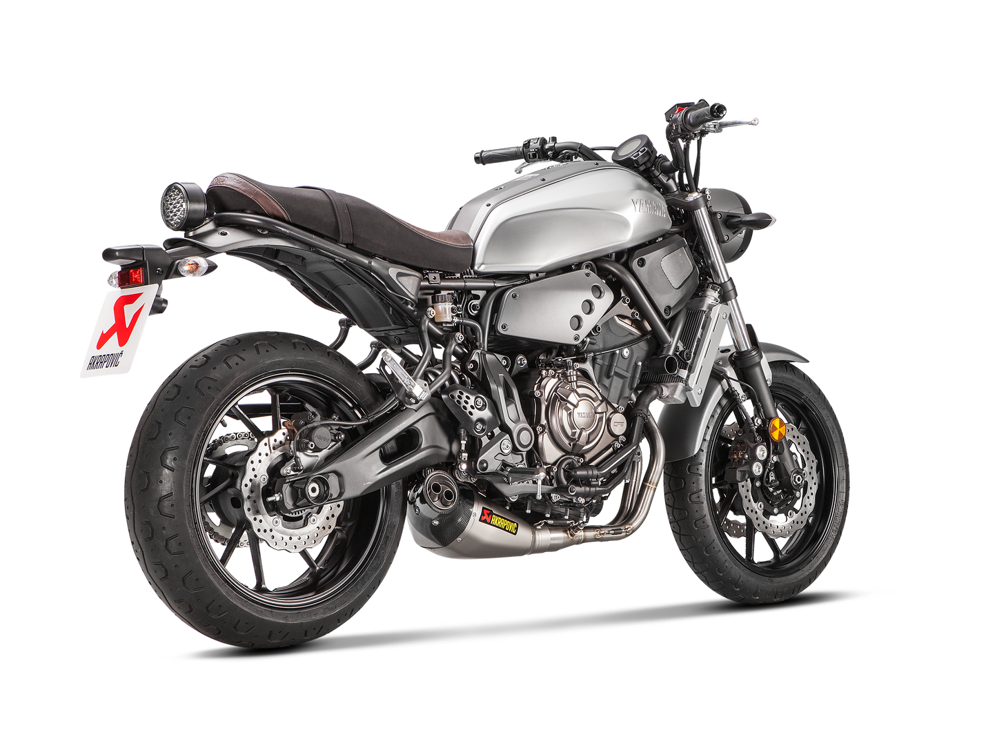 Akrapovič Uitlaat - Yamaha MT-07/FZ-07 2014-2020 & meer - Racing Line (Titanium) MT-07