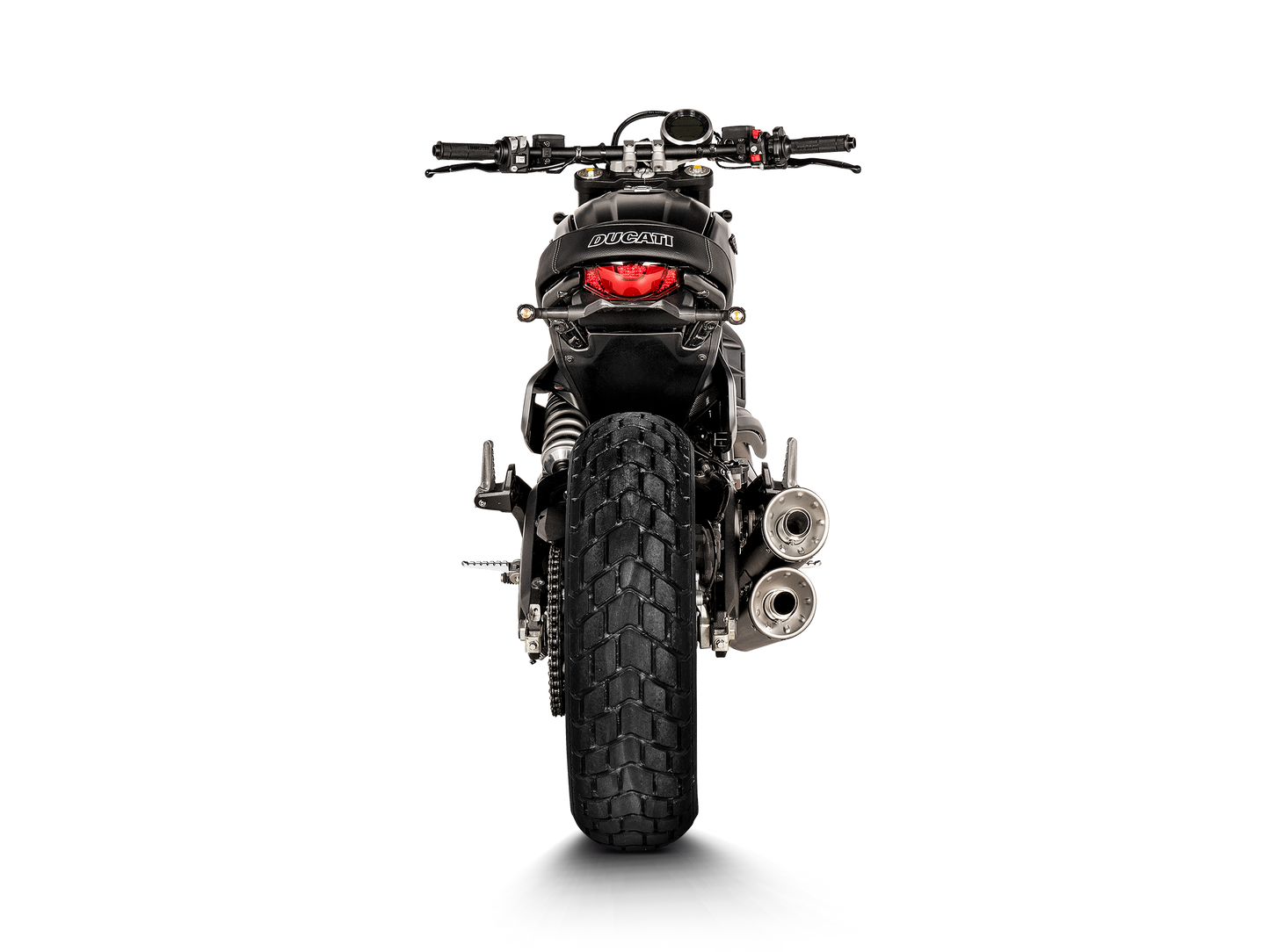 Akrapovič Uitlaat Voorbocht - Ducati Scrambler Urban Motard/Nightshift/Icon/Icon Dark/Desert Sled 2021-2022 - Optional Header (Titanium) - Motor Accessoires