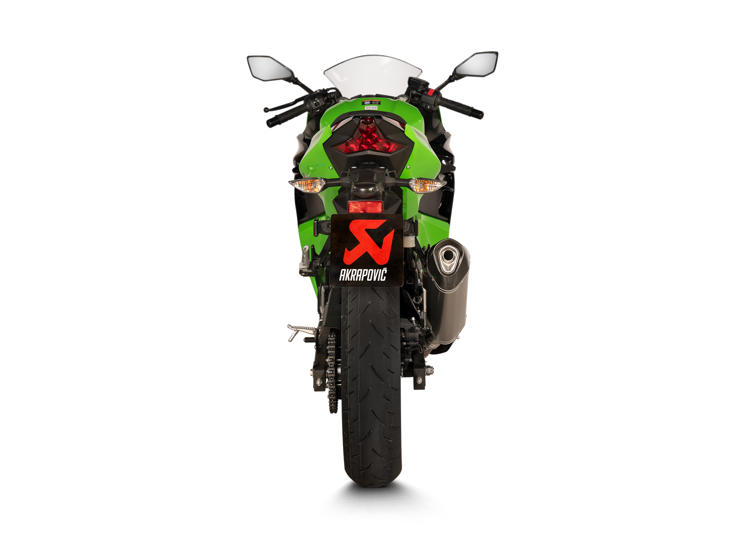 Akrapovič Uitlaat - Kawasaki Ninja 400 2018-2024 | Z400 2019-2024 - Slip-On Line (Titanium) - Motor Accessoires