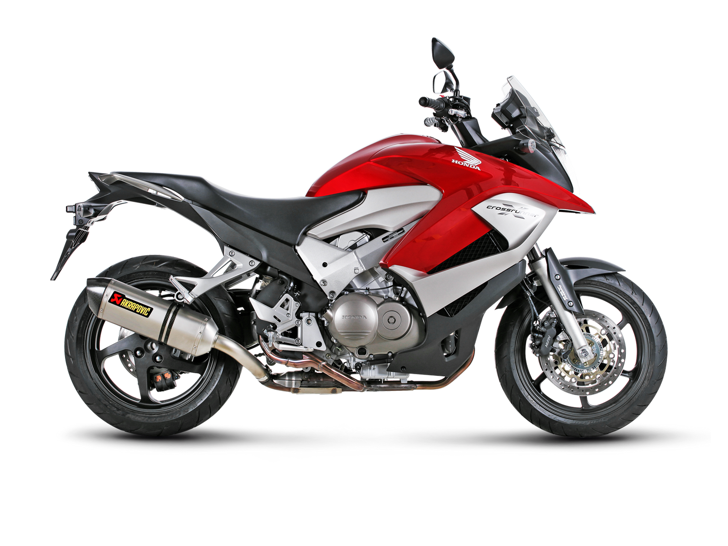 Akrapovič Uitlaat - Honda VFR800X Crossrunner 2011-2014 - Slip-On Line (Titanium) - Motor Accessoires
