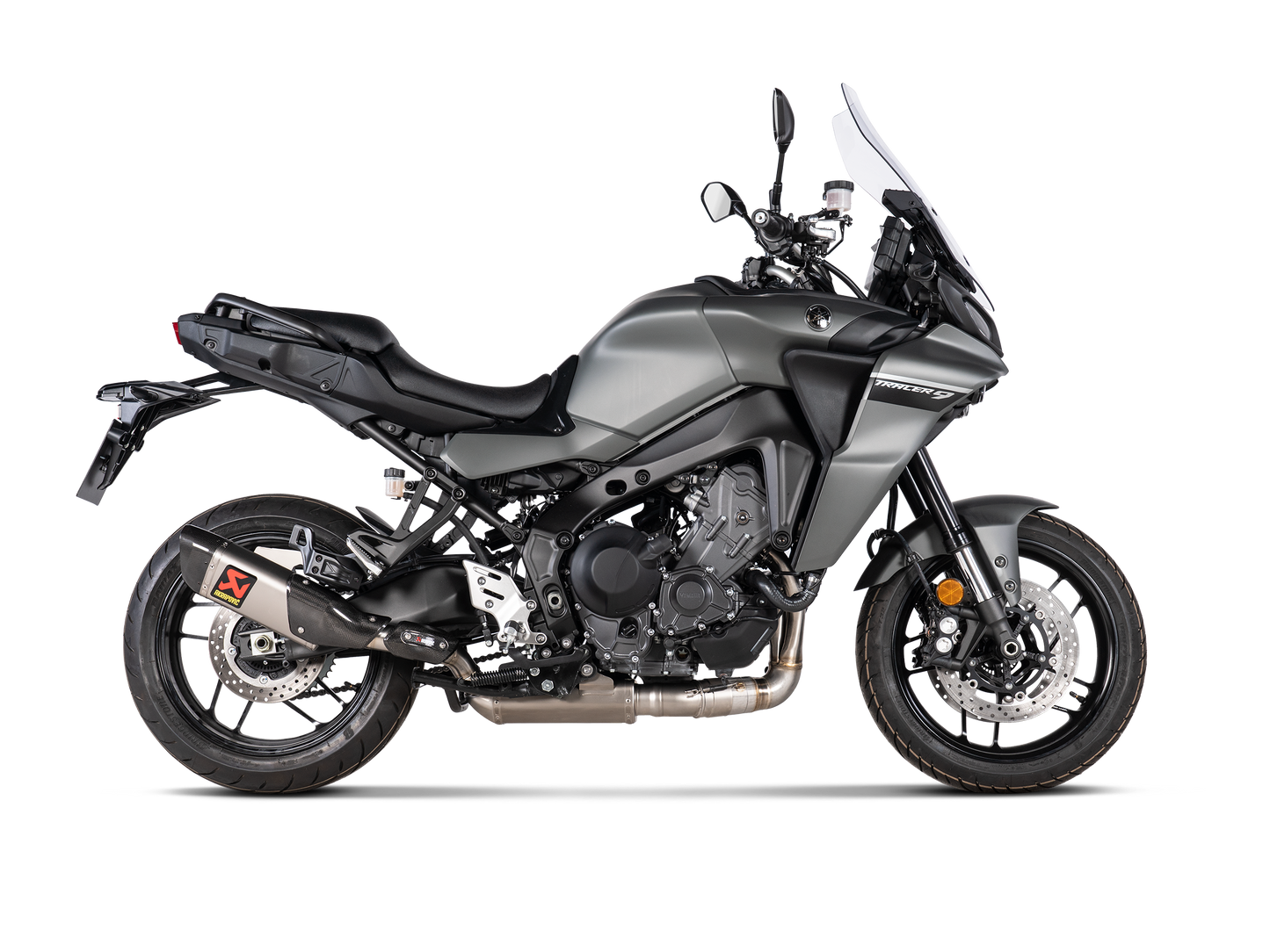 Akrapovič Uitlaat - Yamaha Tracer 9 / GT / GT+ 2021-2024 - Racing Line (Titanium) - Motor Accessoires