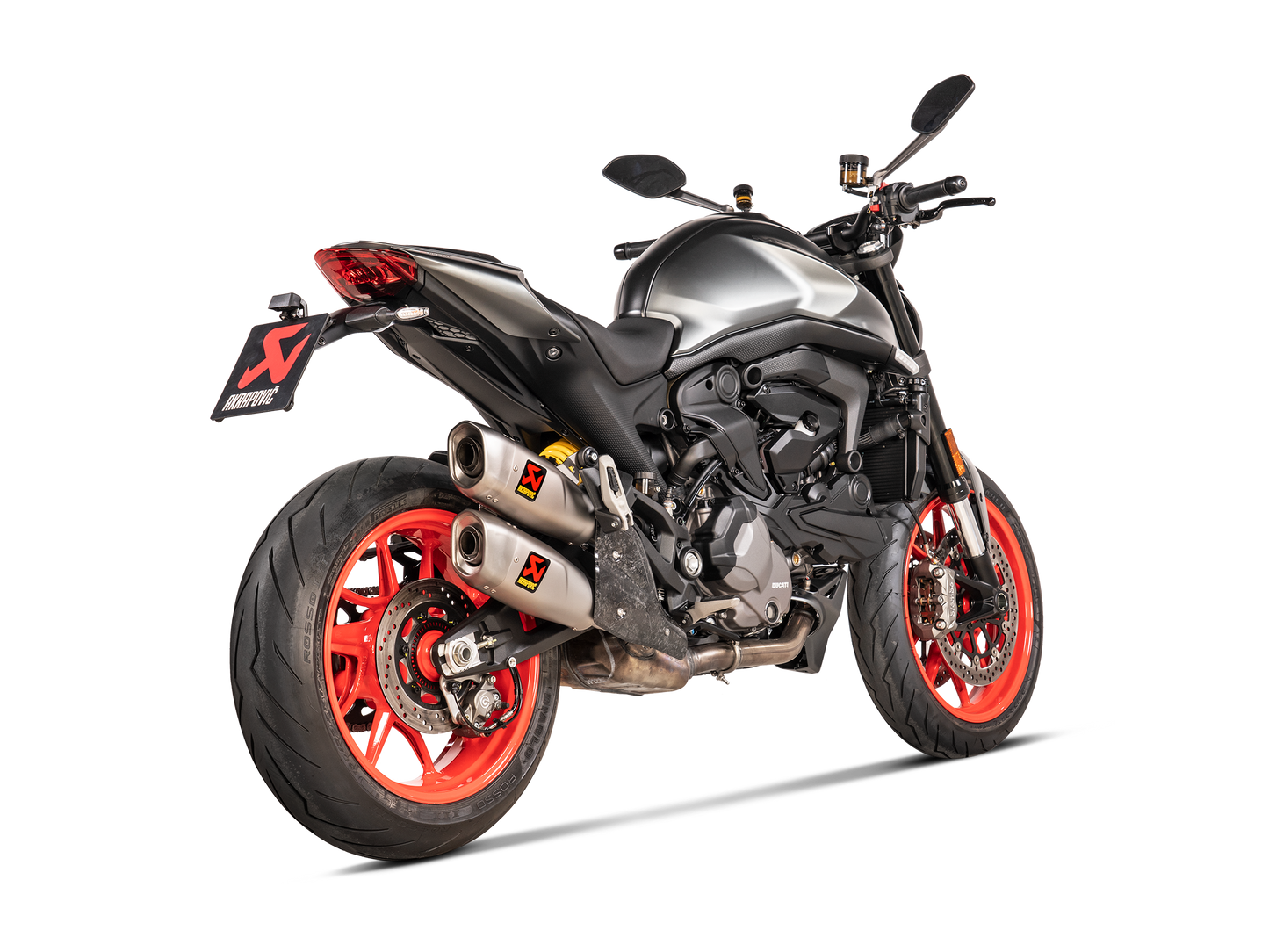 Optionele Akrapovič Uitlaat Accessoires - Ducati Monster 2021-2025 - Heat Shield (Carbon) - Motor Accessoires