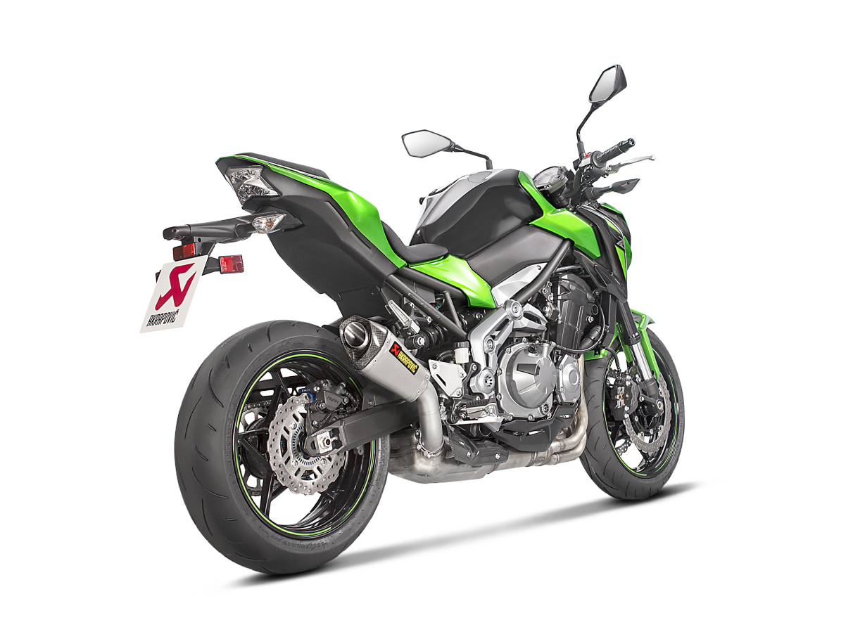Akrapovič Uitlaat - Kawasaki Z900 2017-2019 & meer - Slip-On Line (Titanium)