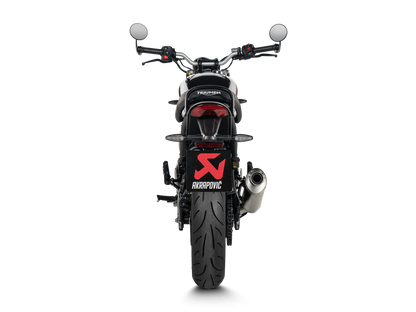 Akrapovič Uitlaat - Triumph Scrambler 400 X 2023-2 & meer - Slip-On Line (Titanium)